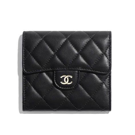 chanel classic quilted tri fold wallet|chanel classic small flap wallet.